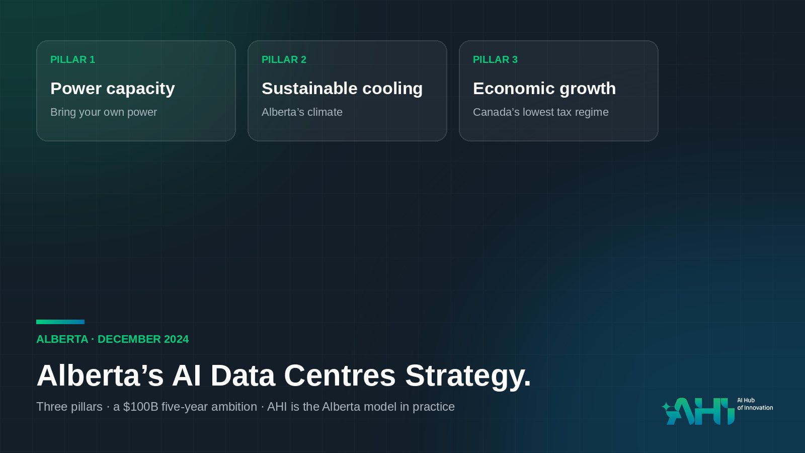 Alberta launches its AI Data Centres Strategy — and Central Alberta is ready